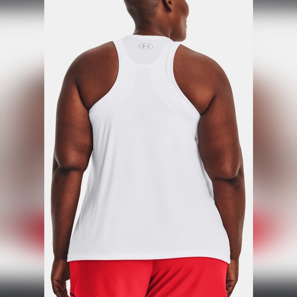 3X New Plus Size White Under Armour Workout racerback tank top women's shirt - Picture 6 of 7
